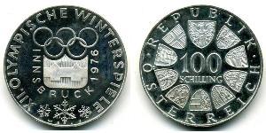 100 Shilling Republic of Austria (1955 - ) Plata 