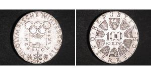 100 Shilling Republic of Austria (1955 - ) Plata 