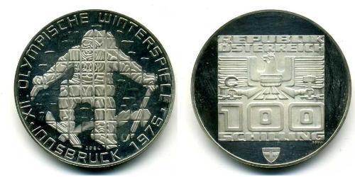 100 Shilling Republic of Austria (1955 - ) Plata 