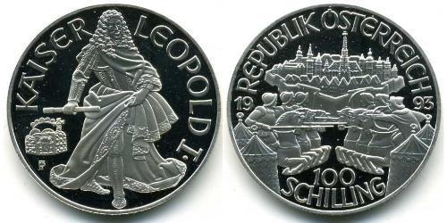 100 Shilling Republic of Austria (1955 - ) Plata 