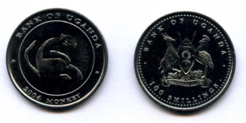 100 Shilling Uganda Rame/Nichel 