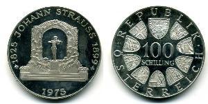 100 Shilling Republik Österreich (1955 - ) Silber 