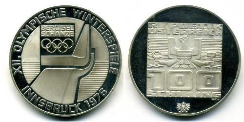 100 Shilling Republik Österreich (1955 - ) Silber 