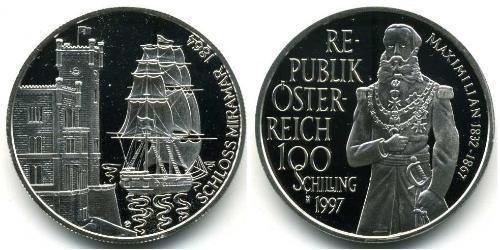 100 Shilling Republik Österreich (1955 - ) Silber 