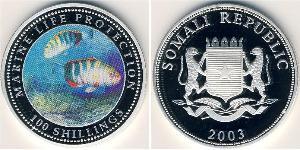 100 Shilling Somalia Silber 