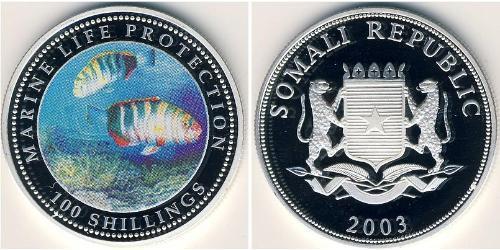 100 Shilling Somalia Silver 