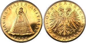 100 Shilling Federal State of Austria (1934-1938) 金 