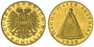 100 Shilling Federal State of Austria (1934-1938) 金 