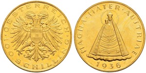 100 Shilling Federal State of Austria (1934-1938) 金 