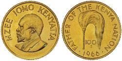100 Shilling Kenya 金 乔莫·肯雅塔
