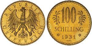 100 Shilling 奥地利第一共和国 (1919 - 1934) 金 