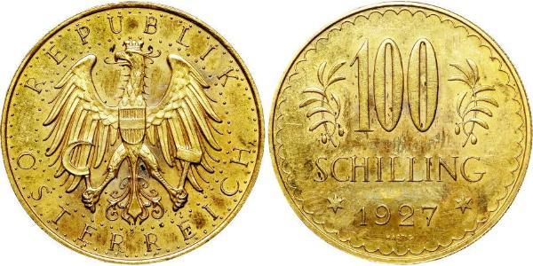 100 Shilling 奥地利第一共和国 (1919 - 1934) 金 