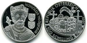100 Shilling 奥地利 銀 