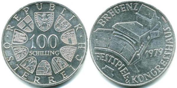 100 Shilling 奥地利 銀 