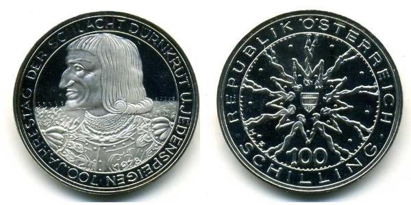 100 Shilling 奥地利 銀 