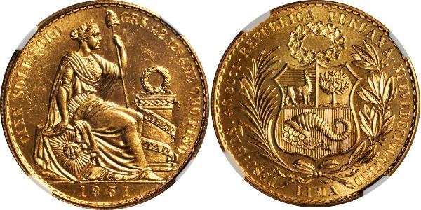 100 Sol Peru Gold 