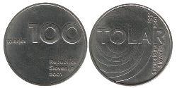 100 Tolar Eslovenia Níquel/Cobre 