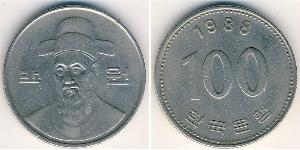 100 Won Corée du Sud Cuivre/Nickel 