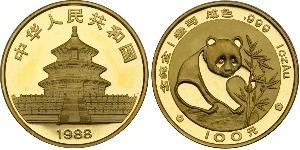 100 Yuan Volksrepublik China Gold 