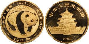 100 Yuan Volksrepublik China Gold 