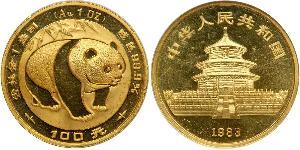 100 Yuan Volksrepublik China Gold 