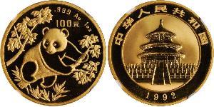 100 Yuan Cina Oro 