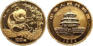 100 Yuan Cina Oro 