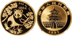 100 Yuan Cina Oro 