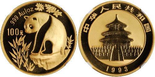 100 Yuan Cina Oro 