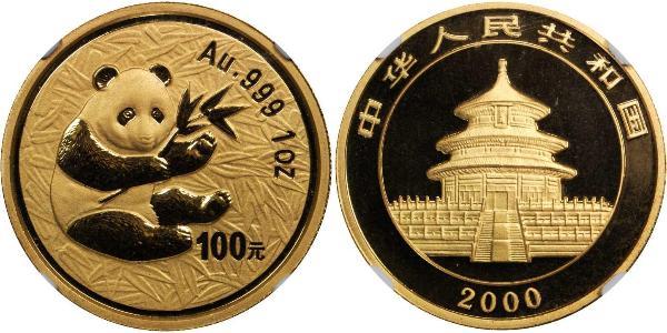 100 Yuan Cina Oro 