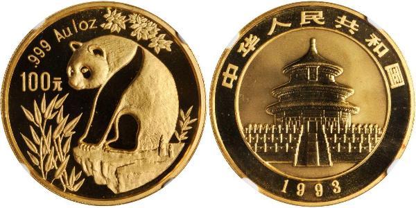 100 Yuan República Popular China Oro 