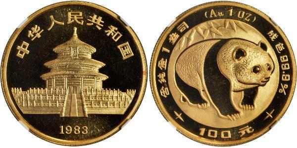 100 Yuan República Popular China Oro 