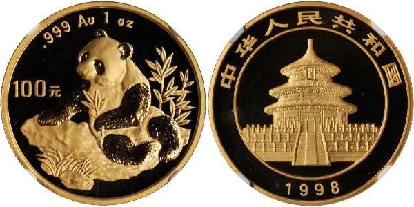 100 Yuan República Popular China Oro 