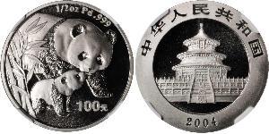 100 Yuan 中华人民共和国 Palladium 