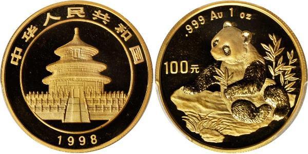 100 Yuan 中华人民共和国 金 