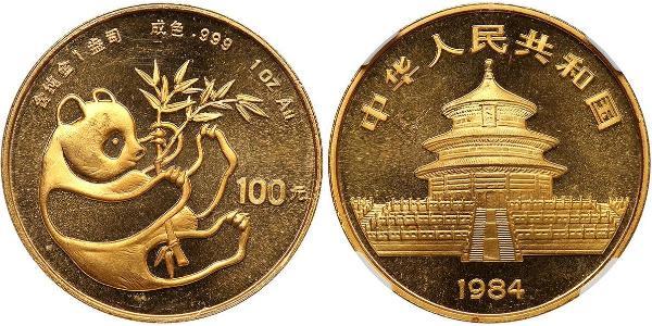 100 Yuan 中华人民共和国 金 