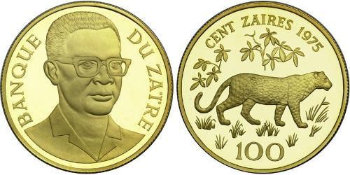100 Zaire Республика Заир (1971 - 1997) Золото 