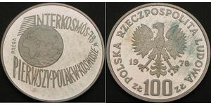 100 Zloty Pologne Argent 