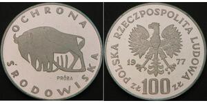 100 Zloty Pologne Argent 