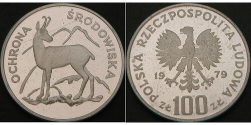 100 Zloty Pologne Argent 