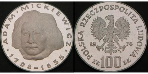 100 Zloty Pologne Argent 