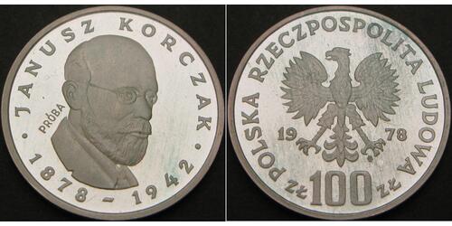 100 Zloty Polonia Argento 