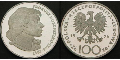 100 Zloty Polonia Argento 