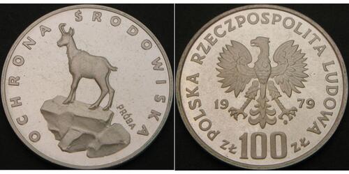 100 Zloty Polonia Argento 