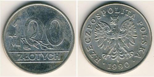 100 Zloty République populaire de Pologne (1952-1990) Cuivre/Nickel 