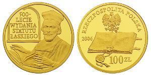 100 Zloty Third Polish Republic (1991 - ) Gold 