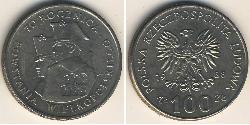 100 Zloty Volksrepublik Polen (1952-1990) Kupfer/Nickel 