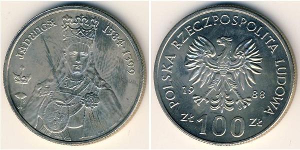 100 Zloty República Popular de Polonia (1952-1990) Níquel/Cobre 