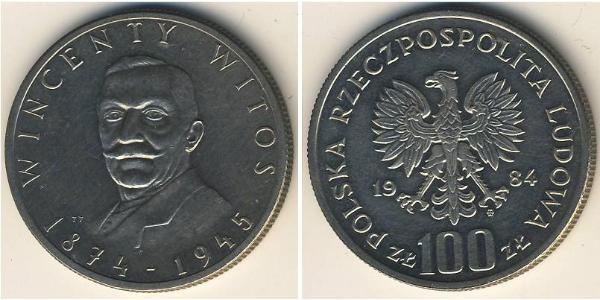 100 Zloty Repubblica Popolare di Polonia (1952-1990) Rame/Nichel 