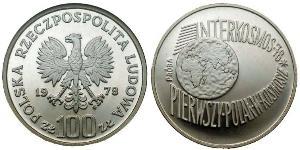 100 Zloty Repubblica Popolare di Polonia (1952-1990)  